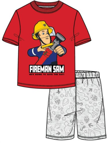 Fireman Sam kids short pajamas 98-128 cm