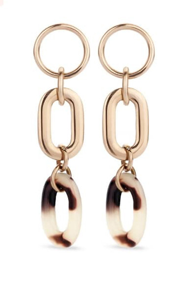 Victoria Rose gold colored earrings