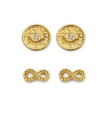 Victoria Gold-colored earring set