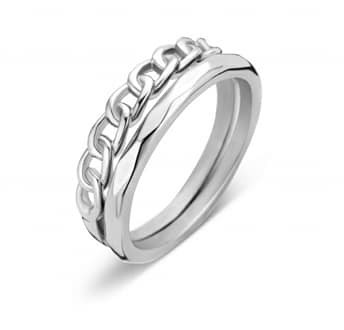Victoria Silver Ring Set