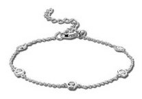 Victoria Silver-colored stone bracelet
