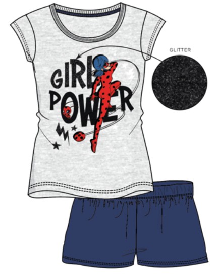 Miraculous Ladybug Power children's short pajamas 9 - 10 years / 134 - 140 cm