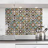 Green Tiles L πλάτη προστασίας τοίχου εστιών κουζίνας (67210)