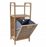 ΚΑΛΑΘΙ ΑΠΛΥΤΩΝ-ΡΑΦΙΕΡΑ ΜΠΑΜΠΟΥ ΜΕ ΓΚΡΙ ΥΦΑΣΜΑ 40x30x95 ANKOR