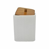 ΘΗΚΗ ΓΙΑ ΜΠΑΤΟΝΕΤΕΣ ΠΟΛΥΕΣΤΕΡΙΚΗ  ΑΣΠΡΗ ΜΕ ΞΥΛΟ ΑΚΑΚΙΑΣ 7,5x7,6x10εκ.ANKOR