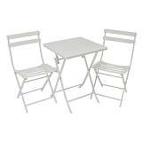 ΜΕΤΑΛΛΙΚΟ ΣΕΤ ΤΡΑΠΕΖΙΟΥ ΚΑΙ 2 ΚΑΡΕΚΛΩΝ ΠΤΥΣΣΟΜΕΝΟ ΣΕ ΕΚΡΟΥ ΜΑΤ ΧΡΩΜΑ ANKOR