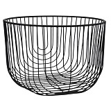 ΦΡΟΥΤΙΕΡΑ ΜΕΤΑΛΛΙΚΗ ΣΕ ΜΑΥΡΟ ΜΑΤ ΧΡΩΜΑ 20,5x20,5x13,5εκ.ANKOR