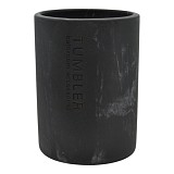 ΠΟΤΗΡΟΘΗΚΗ ΠΟΛΥΕΣΤΕΡΙΚΗ ΣΕ ΜΑΥΡΟ ΧΡΩΜΑ ΚΑΙ ΜΑΡΜΑΡΙΝΗ ΟΨΗ 7,5x7,5x10,7εκ.ANKOR