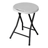 ΣΚΑΜΠΟ ΠΛΑΣΤΙΚΟ ΑΣΠΡΟ ΜΕ ΟΨΗ ΞΥΛΟΥ ΚΑΙ ΑΝΑΔΙΠΛΟΥΜΕΝΑ ΜΕΤΑΛΛΙΚΑ ΠΟΔΙΑ 33x33x45εκ.ANKOR