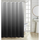 ΚΟΥΡΤΙΝΑ ΜΠΑΝΙΟΥ ΠΟΛΥΕΣΤΕΡΙΚΗ 180x180εκ 90gsm ΜΕ 12 ΚΡΙΚΟΥΣ ΝΤΕΓΚΡΑΝΤΕ ΣΕ ΓΚΡΙ ΑΠΟΧΡΩΣΕΙΣ ANKOR