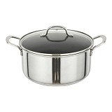 ΚΑΤΣΑΡΟΛΑ ΑΝΟΞΕΙΔΩΤΗ ΜΕ ΓΥΑΛΙΝΟ ΚΑΠΑΚΙ Dmond TRI-PLY 26εκ. ΑΝΤΙΚΟΛΛΗΤΙΚΗ ANKOR  248-26