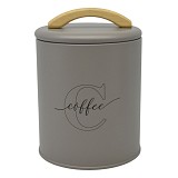 ΒΑΖΟ ΜΕΤΑΛΛΙΚΟ TAUPE ΜΕ ΞΥΛΙΝΗ ΛΑΒΗ Coffee 11x11x15εκ.ANKOR  846771