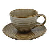 ΣΕΤ 6 ΦΛΥΤΖΑΝΙΑ ΤΣΑΓΙΟΥ ΚΕΡΑΜΙΚΑ 294ml ΣΕ ΚΑΦΕ ΧΡΩΜΑ ANKOR  847754