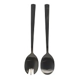 ΣΕΤ ΣΕΡΒΙΡΙΣΜΑΤΟΣ ΣΑΛΑΤΑΣ INOX ΣΕ ΜΑΥΡΟ ΧΡΩΜΑ 23,8εκ. ANKOR