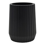 ΠΟΤΗΡΟΘΗΚΗ ΠΟΛΥΕΣΤΕΡΙΚΗ ΜΑΥΡΗ ΜΕ ΡΙΓΕΣ 7,7x7,7x10εκ.ANKOR