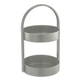 ΦΡΟΥΤΙΕΡΑ ΜΕΤΑΛΛΙΚΗ ΔΥΟ ΕΠΙΠΕΔΩΝ ΛΑΔΙ 24,5x22,5x40εκ. ANKOR