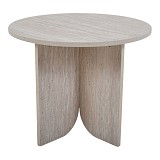 ΤΡΑΠΕΖΙ ΞΥΛΙΝΟ ΜΕ ΟΨΗ ΦΥΣΙΚΗΣ ΠΕΤΡΑΣ 50x50x40εκ. ANKOR  851683