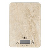 ΖΥΓΑΡΙΑ ΗΛΕΚΤΡΟΝΙΚΗ 5kg ΓΥΑΛΙΝΗ ΜΠΕΖ ΠΕΤΡΑ 15x21,5x1,6εκ. ANKOR  851935