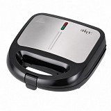 ΤΟΣΤΙΕΡΑ 2 ΣΕ 1 ΜΕ ΑΠΟΣΠΩΜΕΝΕΣ ΠΛΑΚΕΣ GRILL ΚΑΙ SANDWICH INOX ΜΕ ΜΑΥΡΟ ΧΡΩΜΑ 950W ANKOR  853724
