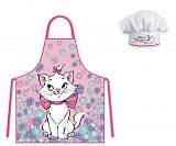 Disney Marie Flower Garden Cat Kids Apron 2-Piece Set