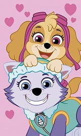 Paw Patrol Pink Hand towel, Face towel 30x50 cm