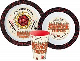Stranger Things dinner set, micro plastic set, with 260 ml cup