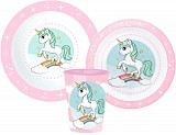 Unicorn Range dinner set, micro plastic set, with cup 260 ml