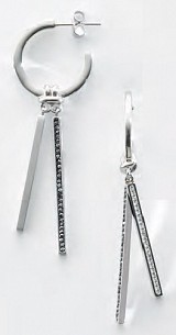 Victoria Silver Colored Stone Earrings