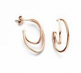 Victoria Rose gold earrings