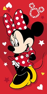 Disney Minnie  Pretty in Red bath towel, beach towel 70x140cm