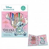 Disney Lilo and Stitch Cheeky notebook + gel pen set