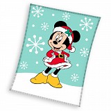 Disney Minnie  Snow Christmas coral fleece blanket 130x160cm