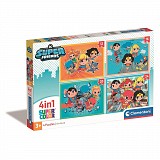 Jusice League Mini-mates DC Super Hero 4-in-1 Puzzle Clementoni CMC21520