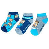 Minecraft children's sneaker socks 23/26