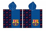 FC Barcelona Blue beach towel poncho 60x120 cm