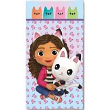 Gabby's Dollhouse Paw bath towel, beach towel 70x140cm (Fast Dry)