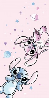 Disney Lilo and Stitch Universe bath towel, beach towel 70x140cm (Fast Dry)