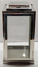 Φανάρι Μεταλλικό Ασημί 18x18x32εκ.