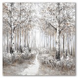 Πίνακας Σε Καμβά Δέντρα Με Δρόμο 70x150x3εκ.