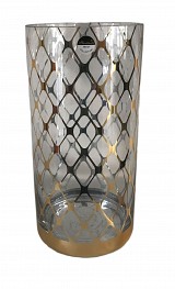 Βάζο γυάλινο διακοσμητικό 15χ15χ30cm