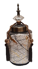 Βάζο Τζαρ Κεραμικό Με Καπάκι/Φούντα WB15A-1-001