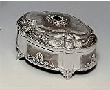 Μπιζουτιέρα Επάργυρη Λακαριστή 13.5x10.6x7.3cm LM