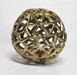Μεταλλική Διακοσμητική Επιτραπέζια Χρυσή Σφαίρα 10x10x10cm