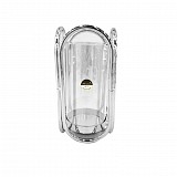 Γυάλινα Κηροπήγια Με Ασημί Μεταλλικές Λεπτομέρειες 12x25cm