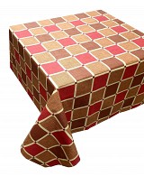 Τραπεζομάντηλο ΚΟΜΒΟΣ Καρό Polycotton Design-2 Red 140x220