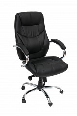 VELCO Pro Systems ΠΟΛΥΘΡΟΝΑ ΓΡΑΦΕΙΟΥ ΜΑΥΡΗ ΔΙΕΥΘΥΝΤΟΥ- ΔΙΑΣΤΑΣΕΙΣ: 65x55x115/120cm ΕΠΙΦΑΝΕΙΑ PVC