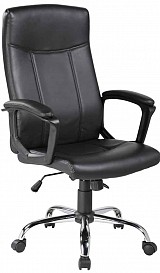 VELCO Pro Systems ΚΑΡΕΚΛΑ ΓΡΑΦΕΙΟΥ ΜΑΥΡΗ -ΔΙΑΣΤΑΣΕΙΣ: 62,5x63x110/120cm- ΕΠΙΦΑΝΕΙΑ PU & PVC