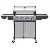 Campfire ΨΗΣΤΑΡΙΑ ΜΕ 4 ΚΑΥΣΤΗΡΕΣ & EXTRA ΕΣΤΙΑ  ΚΑΙ LED ΔΙΑΚΟΠΤΕΣ-ΙΝΟΧ