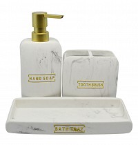 ΣΑΠΟΥΝΟΘΗΚΗ ΠΟΛΥΕΣΤΕΡΙΚΗ ΑΣΠΡΟ ΜΑΡΜΑΡΟ ΜΕ ΧΡΥΣΟ 21x10x2,5εκ.ANKOR