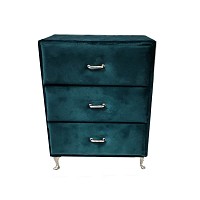 Μπιζουτίερα συρταρίερα Βελουτέ Πετρόλ 19,5*9*15cm c.j.Maripel 97833